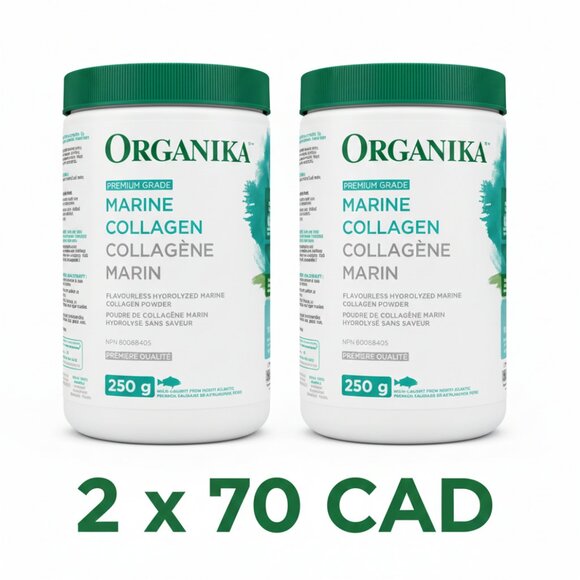 🔥2 JARS! Organika Marine Collagen Powder 500g – Relieve Joint Pain, Skin & Hair - Picture 1 of 7